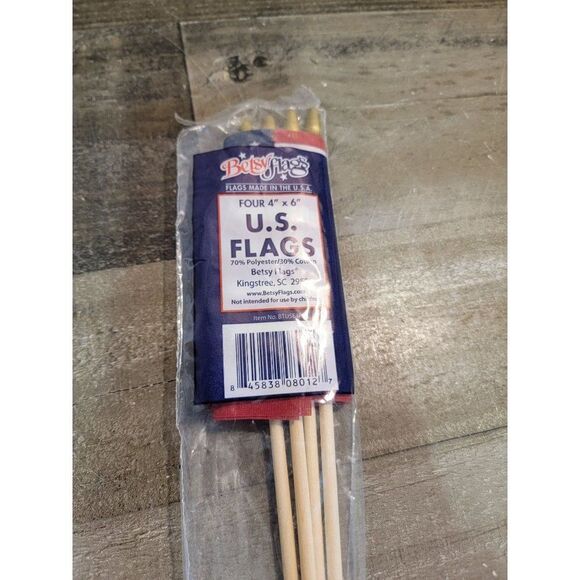 Mini Betsy Flags American Flag USA set decor July 4th - Picture 2 of 3